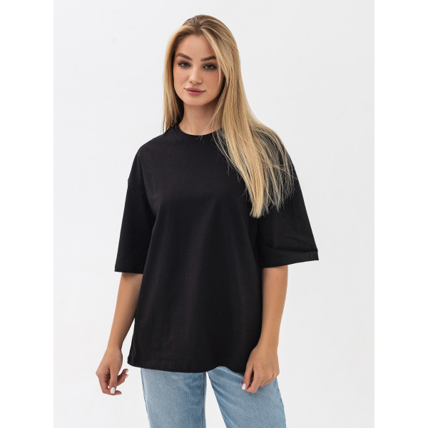Футболка оверсайз шоколад RAY OVERSIZE Black