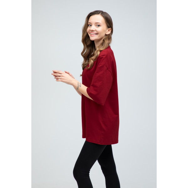 RAY OVERSIZE Футболка оверсайз коричневая