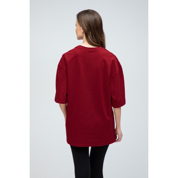 RAY OVERSIZE Футболка оверсайз коричневая