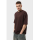 Футболка оверсайз шоколад RAY OVERSIZE Коричневий