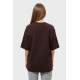 Футболка оверсайз шоколад RAY OVERSIZE Коричневий