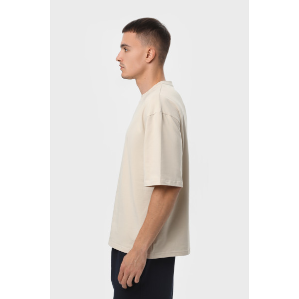 Футболка оверсайз шоколад RAY OVERSIZE Бежевий
