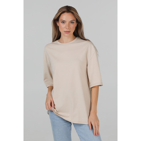 Футболка оверсайз шоколад RAY OVERSIZE Бежевий