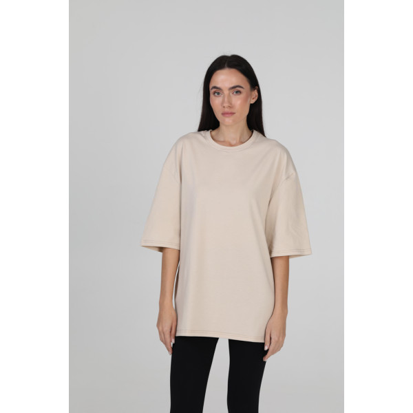 Футболка оверсайз шоколад RAY OVERSIZE Бежевий