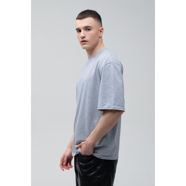 Футболка оверсайз шоколад RAY OVERSIZE  UNISEX Сірий