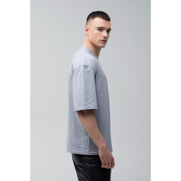 Футболка оверсайз шоколад RAY OVERSIZE  UNISEX Сірий