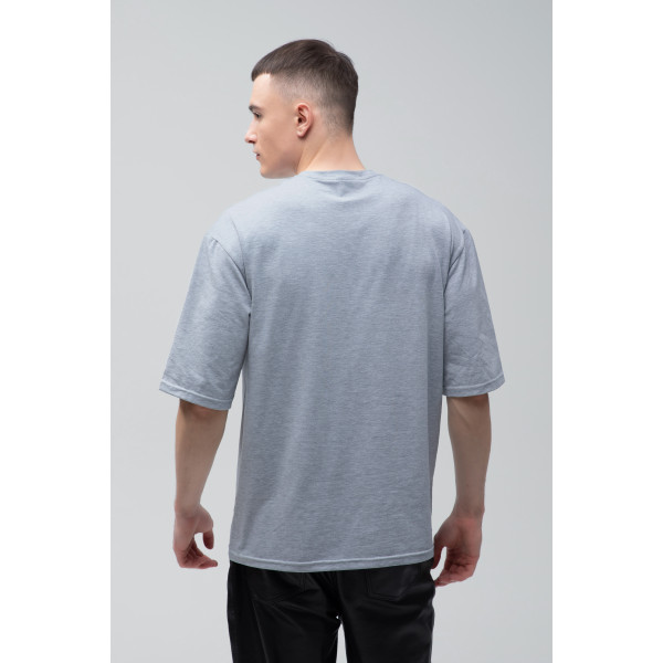 Футболка оверсайз шоколад RAY OVERSIZE  UNISEX Сірий