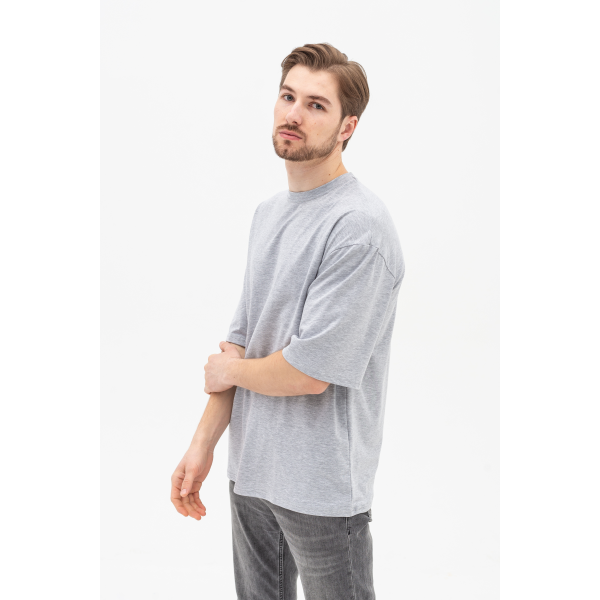 Футболка оверсайз шоколад RAY OVERSIZE  UNISEX Сірий