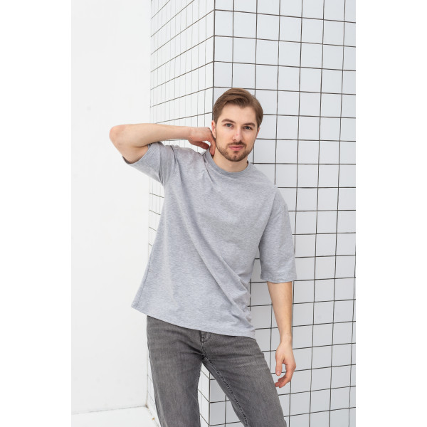 Футболка оверсайз шоколад RAY OVERSIZE  UNISEX Сірий