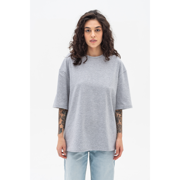 Футболка оверсайз шоколад RAY OVERSIZE  UNISEX Сірий