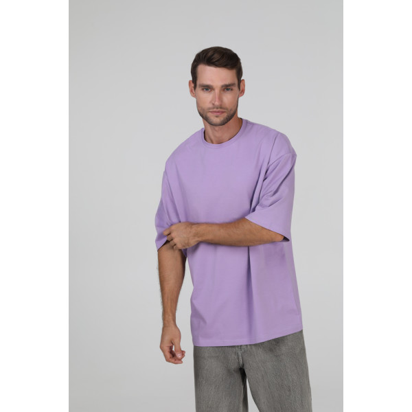 Футболка оверсайз шоколад RAY OVERSIZE Ліловий