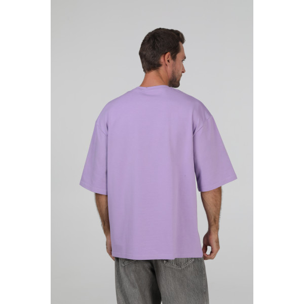 Футболка оверсайз шоколад RAY OVERSIZE Ліловий