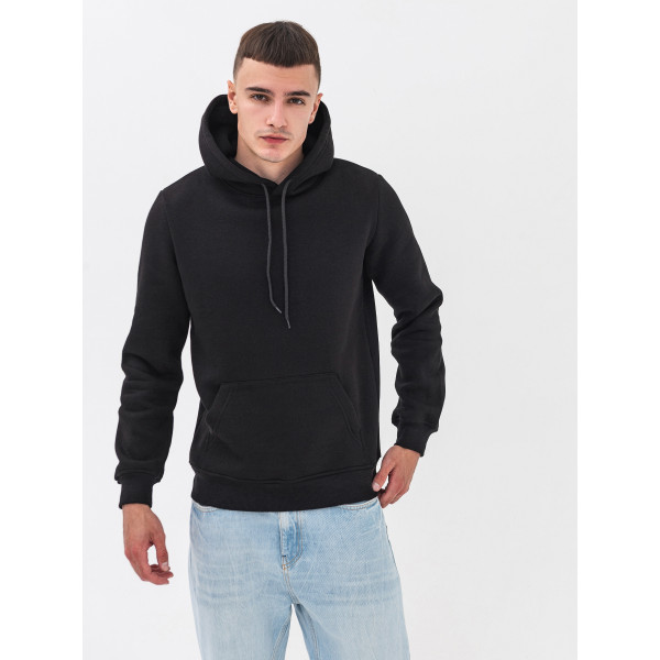 Худі утеплений чорний RAY BASIC  UNISEX Чорний
