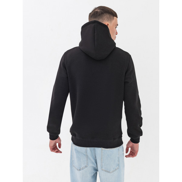 Худі утеплений чорний RAY BASIC  UNISEX Чорний
