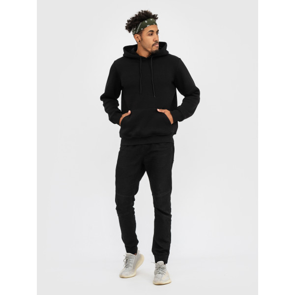 Худі утеплений чорний RAY BASIC  UNISEX Чорний