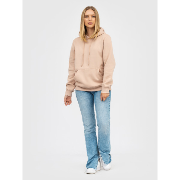Худі утеплений чорний RAY BASIC  UNISEX Бежевий
