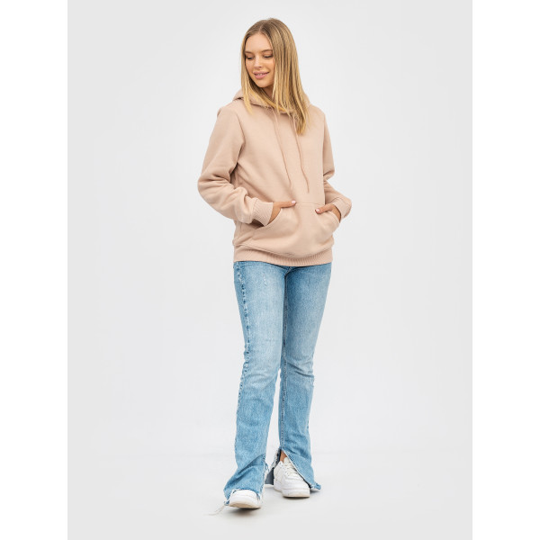 Худі утеплений чорний RAY BASIC  UNISEX Бежевий