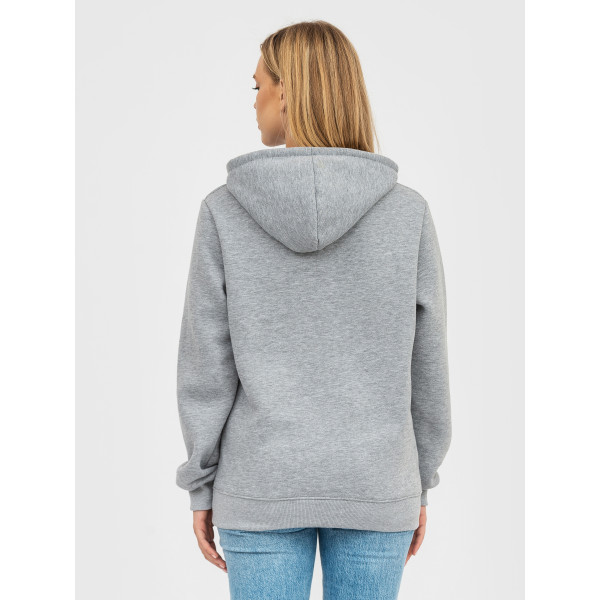 Худі утеплений чорний RAY BASIC  UNISEX Сірий