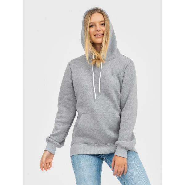 Худі утеплений чорний RAY BASIC  UNISEX Сірий