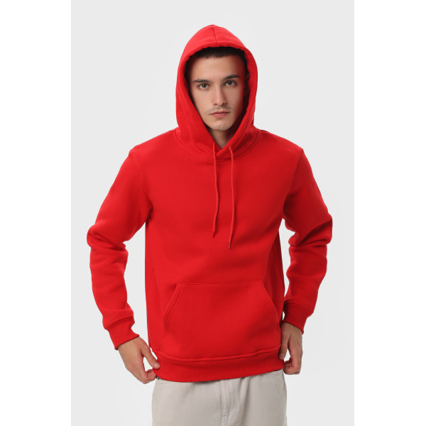 Худі утеплённый чёрный RAY BASIC Red