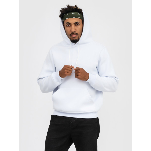 Худі утеплений чорний RAY BASIC  UNISEX Білий