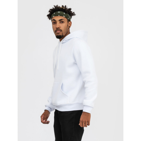 Худі утеплений чорний RAY BASIC  UNISEX Білий