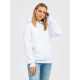 Худі утеплений чорний RAY BASIC  UNISEX Білий