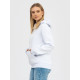 Худі утеплений чорний RAY BASIC  UNISEX Білий