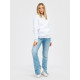 Худі утеплений чорний RAY BASIC  UNISEX Білий