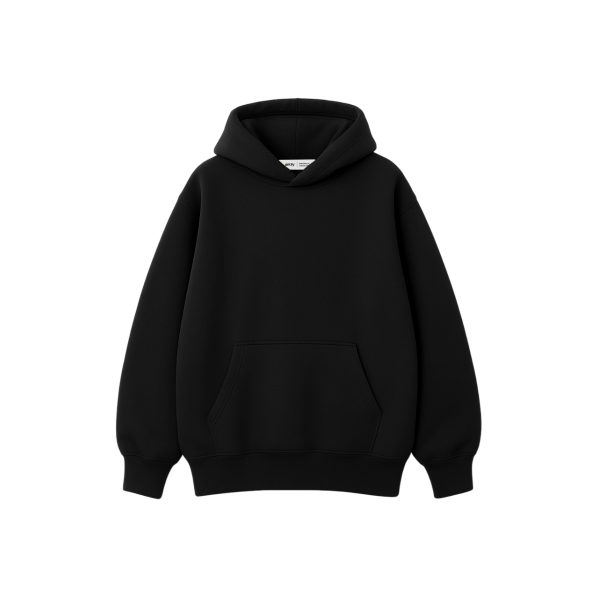 Худі оверсайз утеплений шоколадний  RAY OVERSIZE Чорний