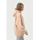 Худи оверсайз утеплённое RAY OVERSIZE, чёрный, бежевый