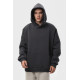 Худи оверсайз утеплённое чёрное RAY OVERSIZE серый