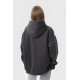 Худи оверсайз утеплённое чёрное RAY OVERSIZE серый