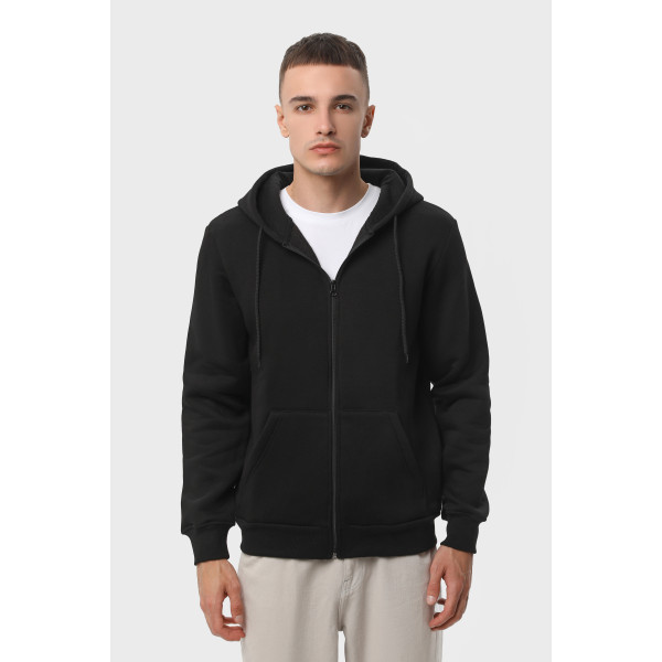 Худі утепленный на замке RAY BASIC U0405L-Black, Сірий