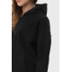 Худи на замке RAY PREMIUM LOOSE, чёрный