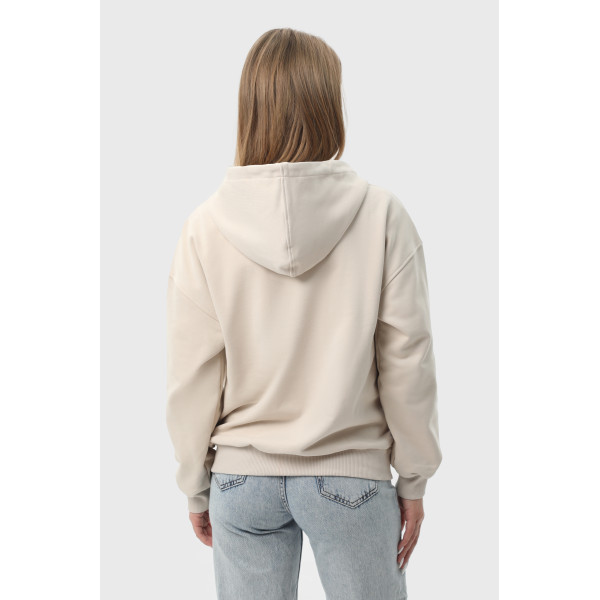 Худі на замку чорний RAY PREMIUM LOOSE  UNISEX Бежевий