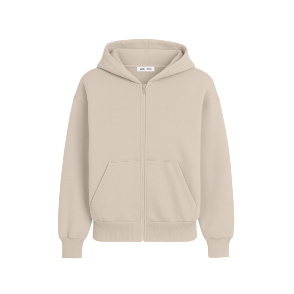 Худі на замку чорний RAY PREMIUM LOOSE  UNISEX Бежевий